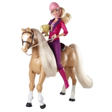 Кукла Барби на лошади