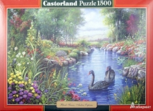 Puzzle-1500 C-151042 NEW Черные лебеди