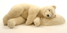 HANSA мягкая игрушка Белый медведь (спящий) 75 см