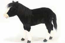 HANSA мягкая игрушка Лошадь карликовая черная 70 см