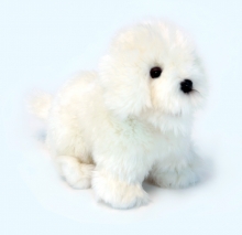 HANSA мягкая игрушка  Собака породы Бишон Фризе, 30 см