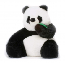 HANSA мягкая игрушка Панда сидящая 78 см