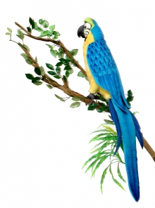 HANSA Попугай Ара желто-голубой 72 см